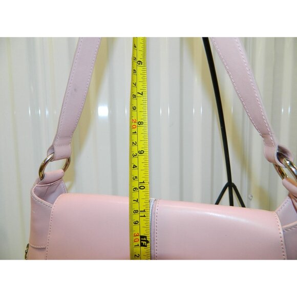 Wilsons Leather Light Pale Pink Leather Shoulder Bag W Zip Pockets Zip To Widen - Picture 8 of 12